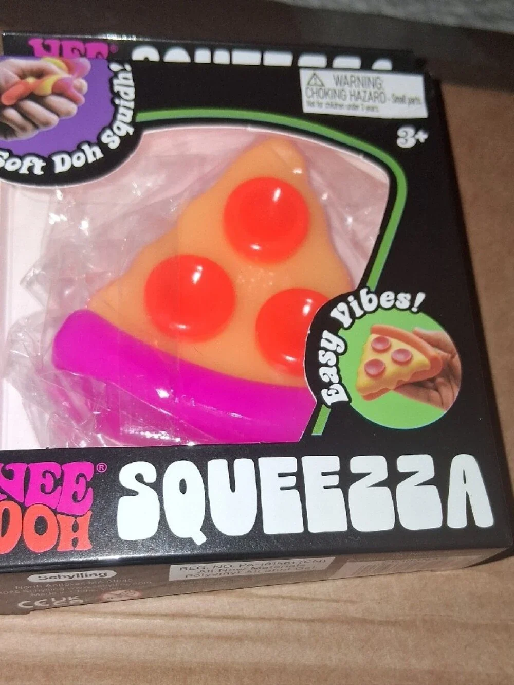 Squeezzas Soft Dough Playset — Pink and Orange
